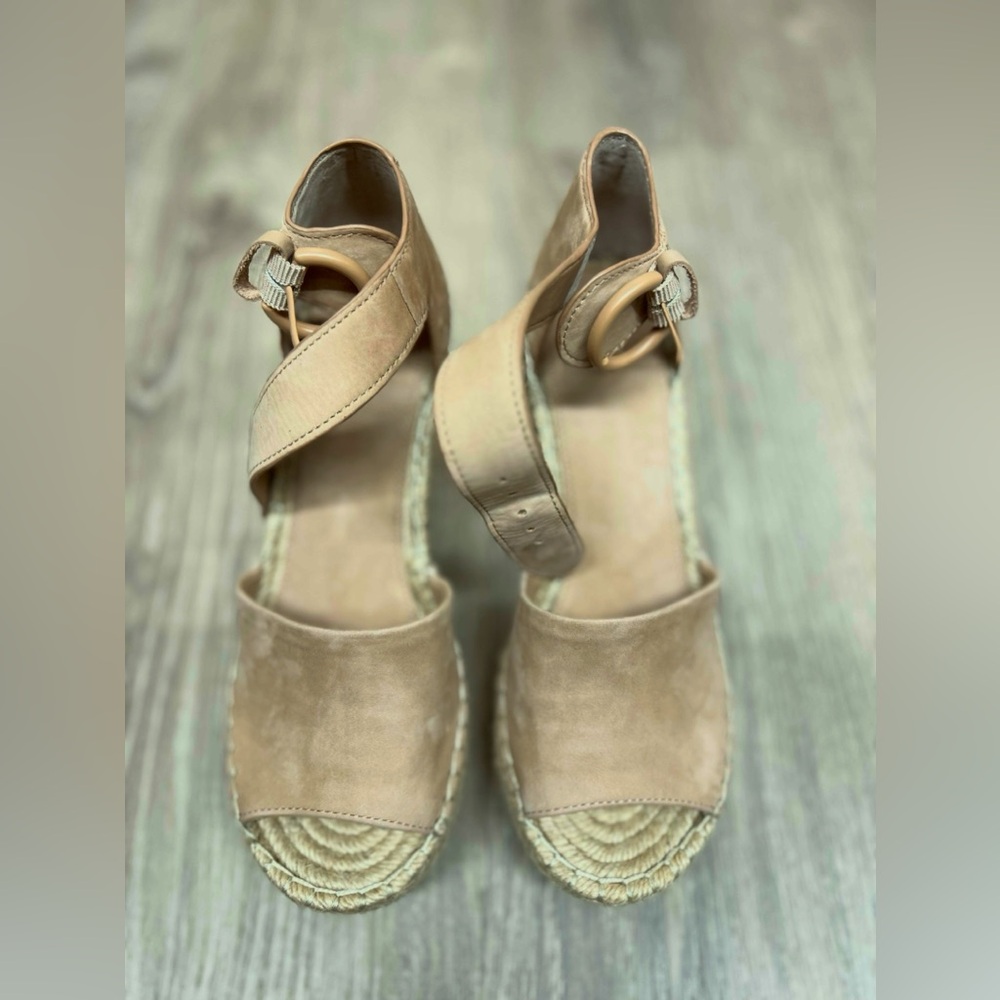 Marc Fisher Tan Espadrille Sandals